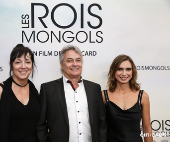 Sur le tapis rouge du film Les rois mongols