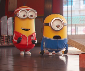 Une scène du film Minions: The Rise of Gru