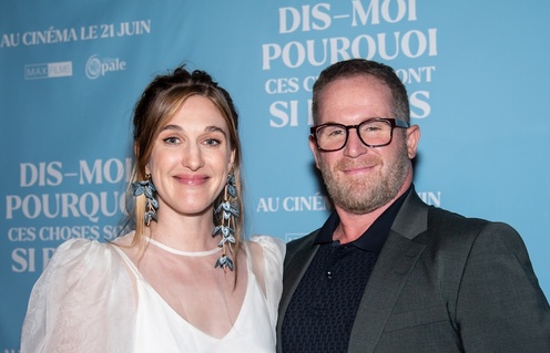 Mylène Mackay et Alexandre Goyette sur le tapis rouge de Dis-moi pourquoi ces choses sont si belles