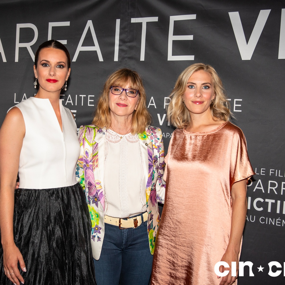 Sur le tapis rouge du film La parfaite victime