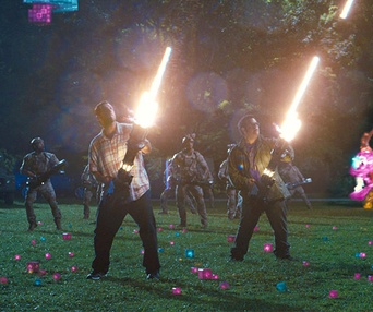 Une scène du film Pixels