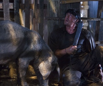 Scène du film Rambo