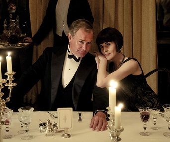 Une scène du film Downton Abbey