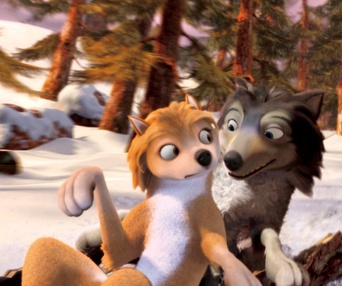 Une scène du film Alpha and Omega