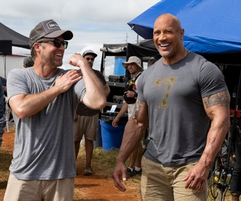 Sur le plateau du film Fast & Furious Presents : Hobbs & Shaw