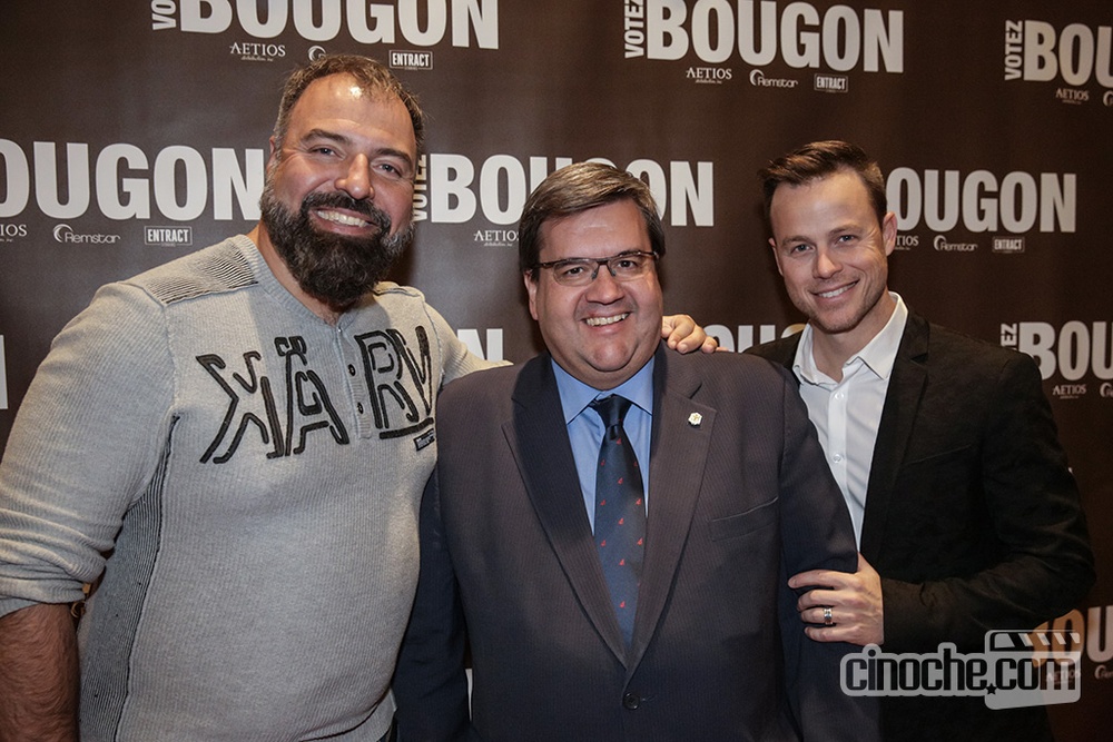 Sur le tapis rouge du film Votez Bougon