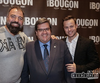 Sur le tapis rouge du film Votez Bougon