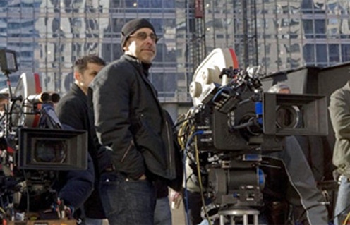 David S. Goyer sur le plateau du film The Unborn