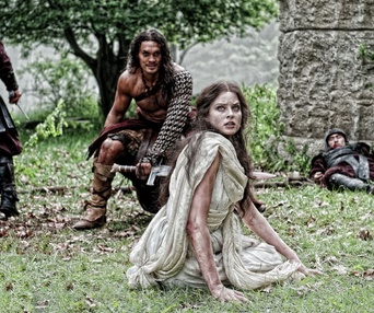 Une scène du film Conan the Barbarian