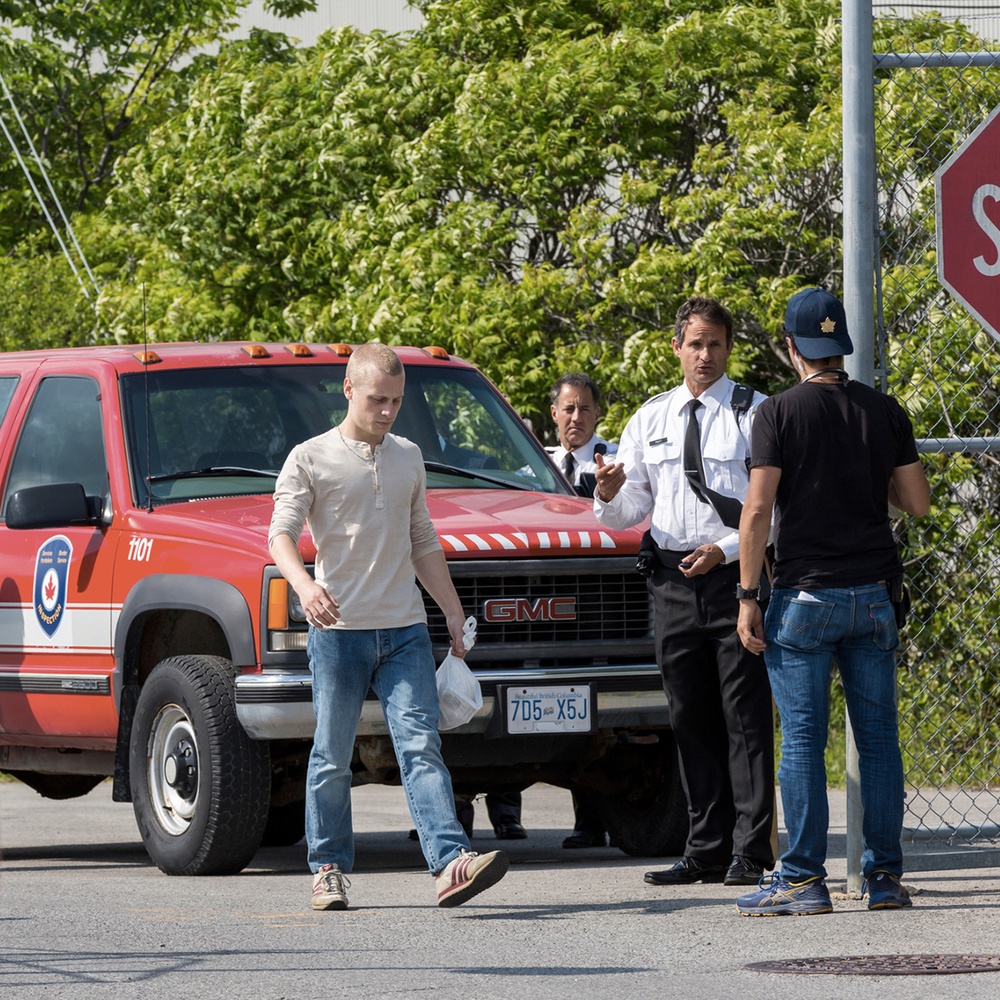Sur le plateau du film Gut Instinct