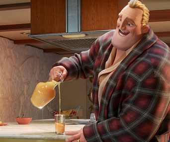 Une scène du film Incredibles 2