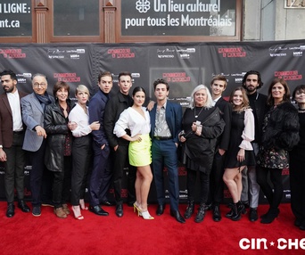 Sur le tapis rouge du film Matthias et Maxime