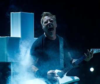 Une scène du film Metallica Through the Never