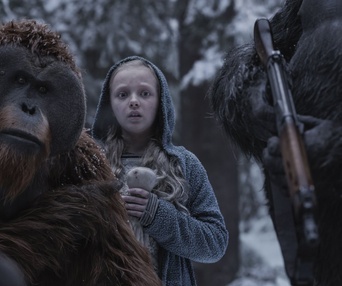 Une scène du film War for the Planet of the Apes