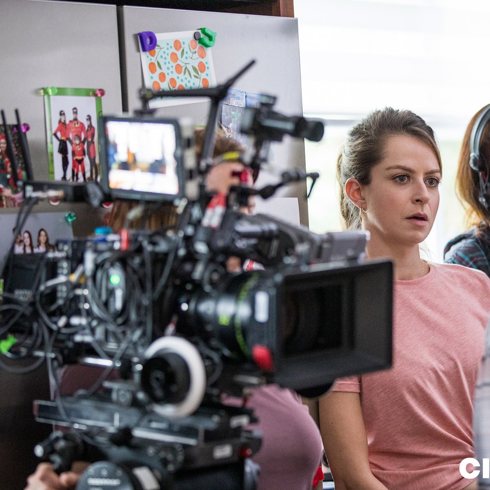 Sur le plateau du film Le guide de la famille parfaite