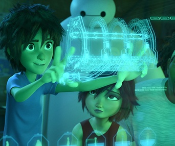 Une scène du film Big Hero 6