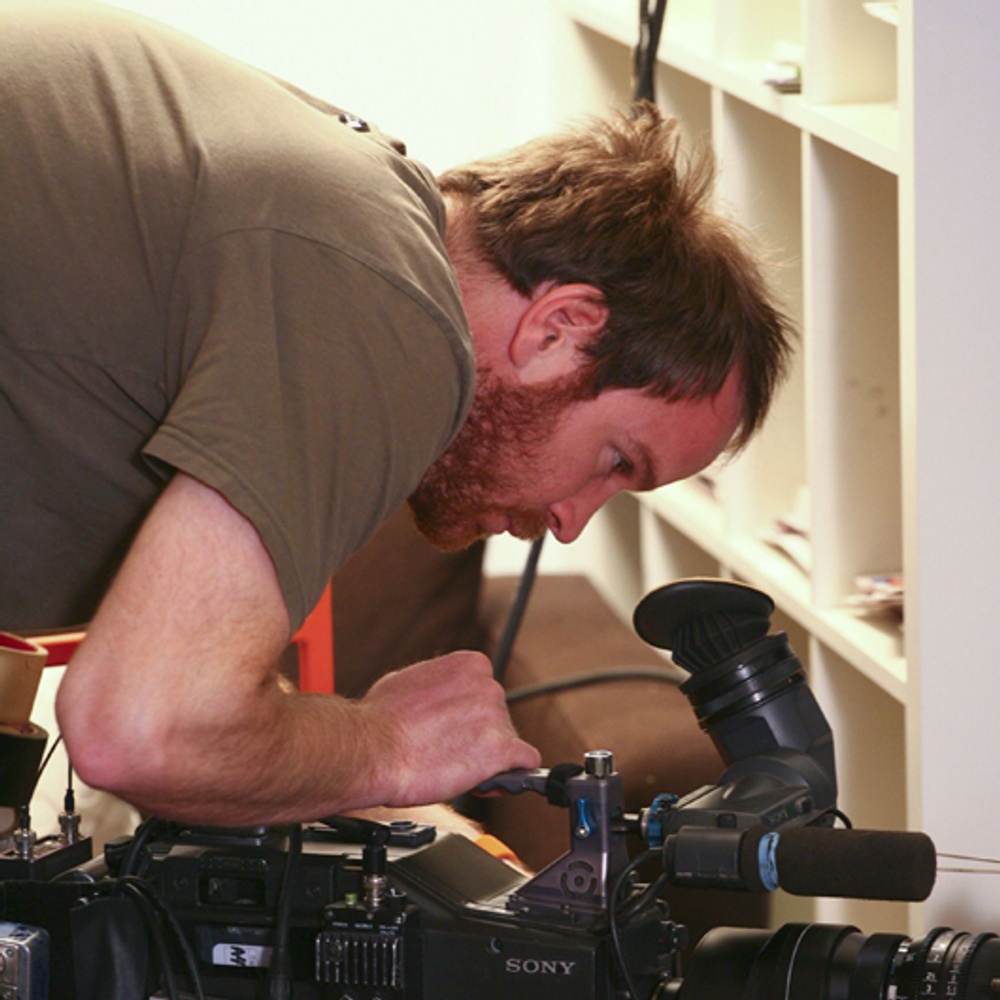 Sur le plateau du film Le cas Roberge