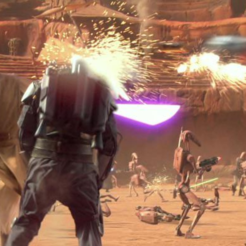 Une scène du film Star Wars: Episode II - Attack of the Clones