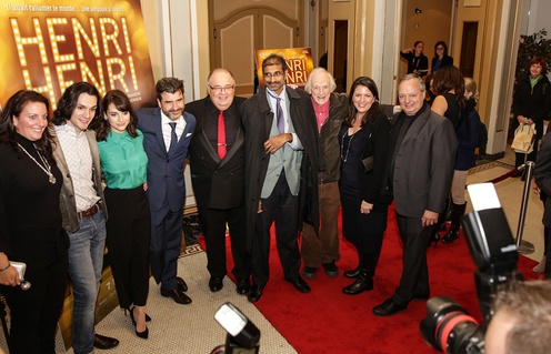 Sur le tapis rouge du film Henri Henri