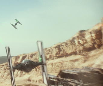 Une scène du film Star Wars: The Force Awakens