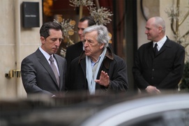 Sur le plateau du film Le capital