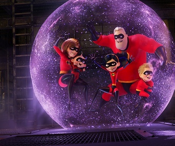 Une scène du film Incredibles 2