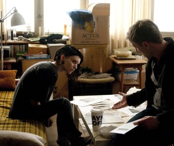 Une scène du film The Girl With The Dragon Tattoo