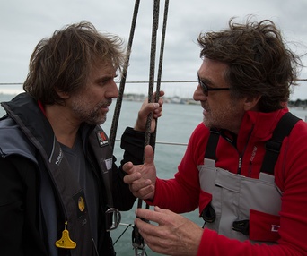 Sur le plateau du film En solitaire