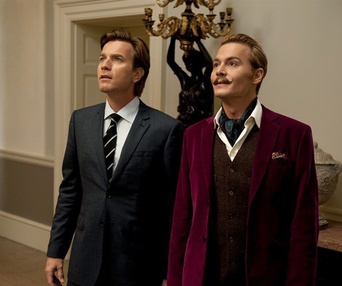 Une scène du film Mortdecai