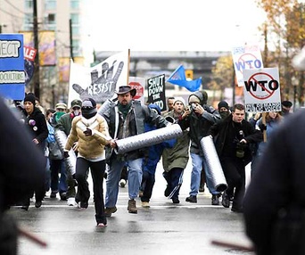 Scène du film Battle in Seattle