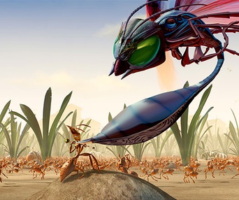 Scène du film Le tyran des fourmis