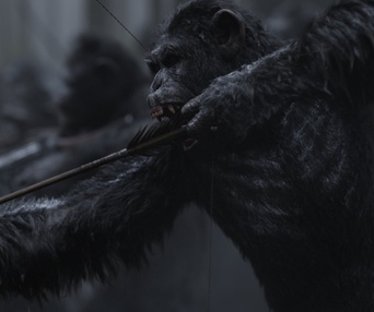 Une scène du film War for the Planet of the Apes