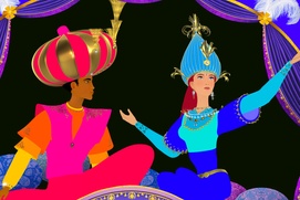 Une scène du film Le pharaon, le sauvage et la princesse