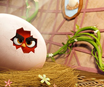 Une scène du film The Angry Birds Movie