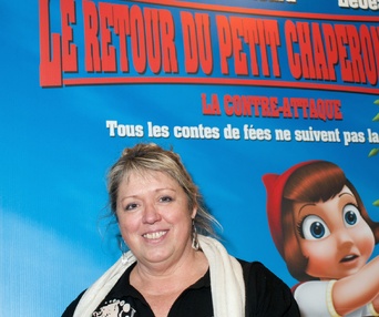 Sur le tapis rouge du film Le retour du petit chaperon rouge : La contre-attaque