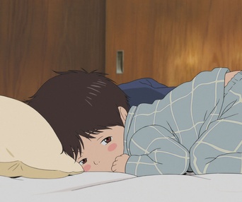 Une scène du film Miraï, ma petite soeur
