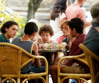 Une scène du film La petite bande