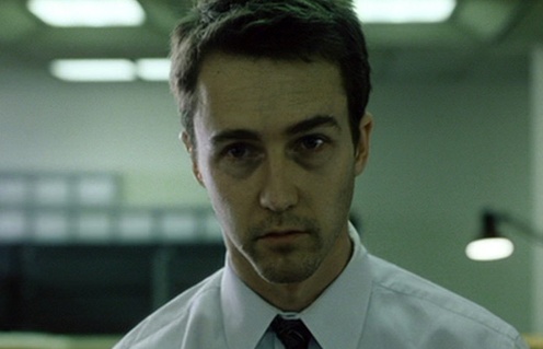 Edward Norton dans le rôle du protagoniste sans nom de Fight Club