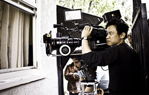 James Wan sur le plateau de Insidious