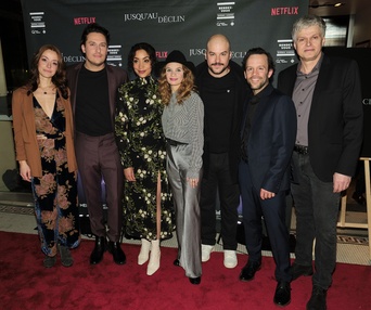 Tapis rouge de la première du film Jusqu'au déclin