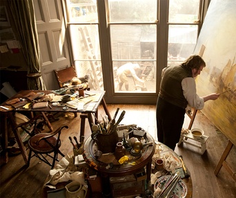 Une scène du film Mr. Turner
