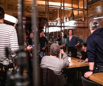 Visite de plateau de la série Les mecs