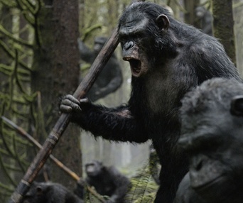 Une scène du film Dawn of the Planet of the Apes