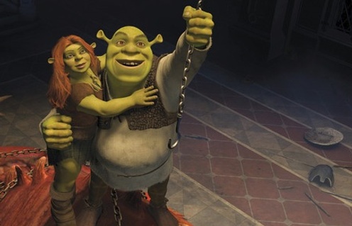 Une scène du film Shrek il était une fin