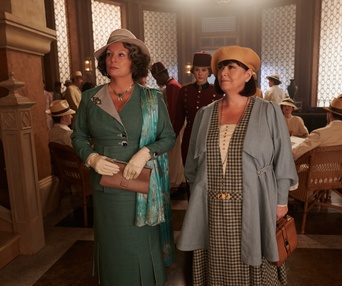 Une scène du film Death on the Nile