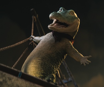 Une scène du film Lyle, Lyle, Crocodile