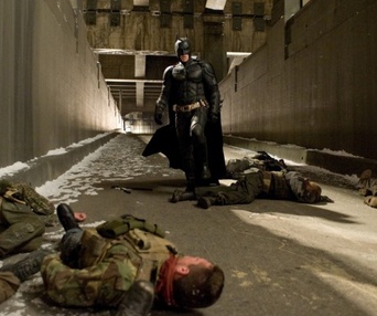 Une scène du film The Dark Knight Rises