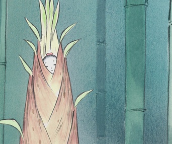 Une scène du film The Tale of Princess Kaguya
