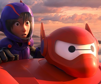 Une scène du film Big Hero 6