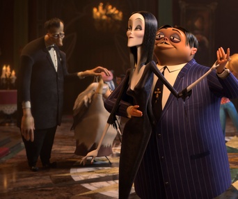 Une scène du film The Addams Family